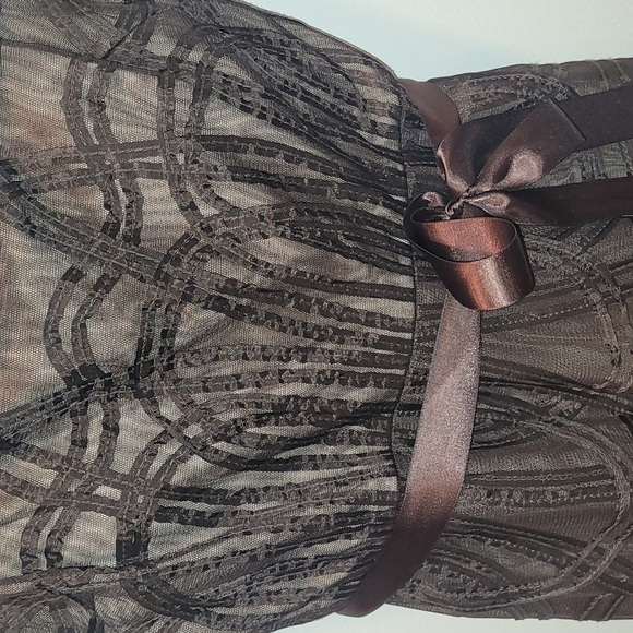 BCBG Max Azria Size 2 Chocolate Gown. - Picture 6 of 13